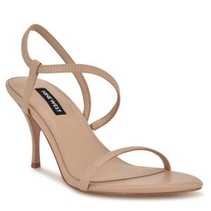 Nine West Carolyn 9.5 Women's Tan Strappy Heels